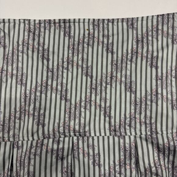 Y2K Kenzie 100% Silk Skirt Size 16 Drop Waist Pleated Floral Blue Purple Fairy - Picture 3 of 9